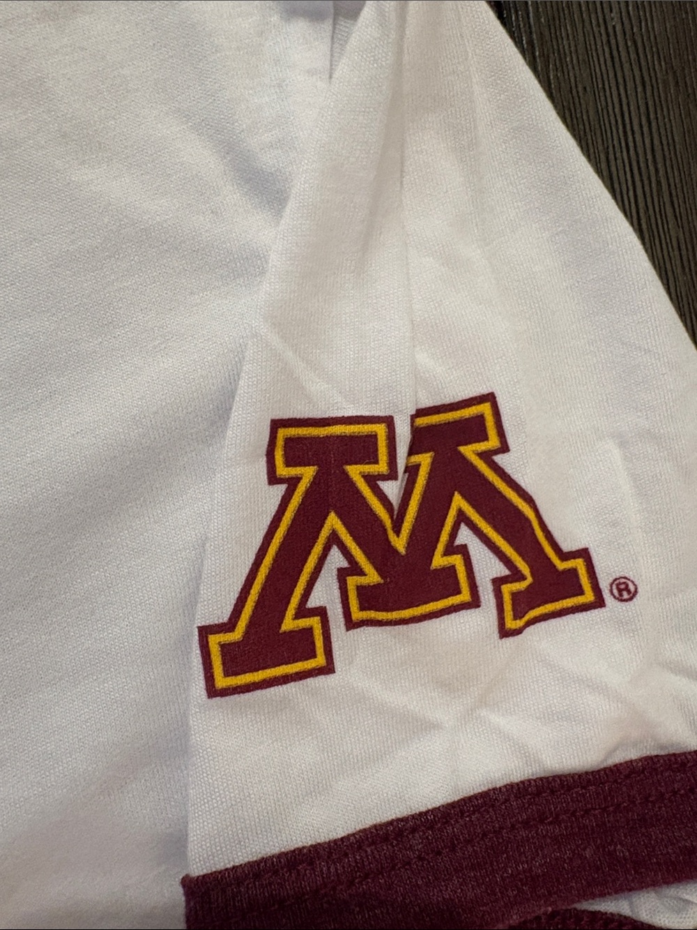 NWT [Blue 84] Minnesota Golden Gophers NCAA Ringer Tee Maroon/White Women’s M - Picture 5 of 9